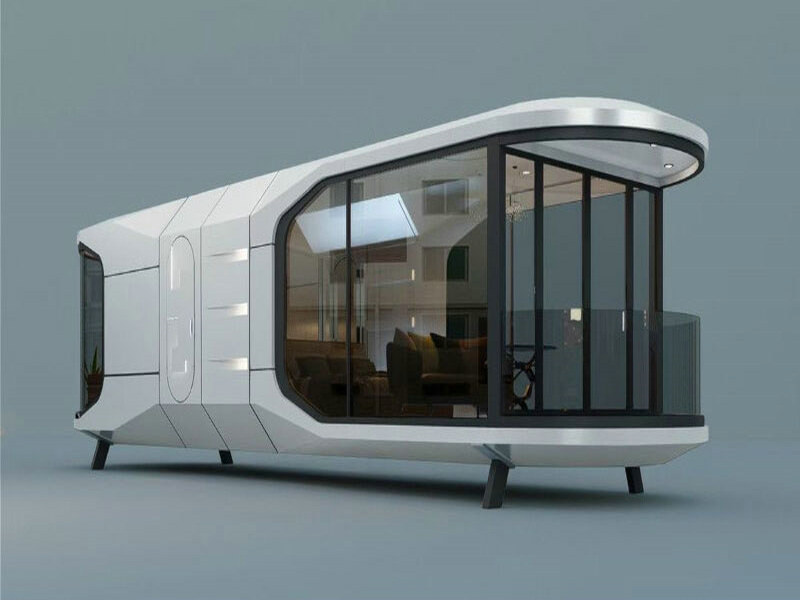 Permanent Eco Capsule Home details with Italian smart appliances from Jordan