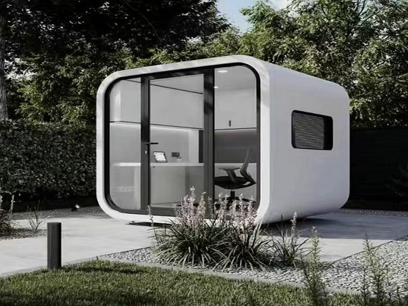 Mobile Modern Capsule Living with Greek marble countertops